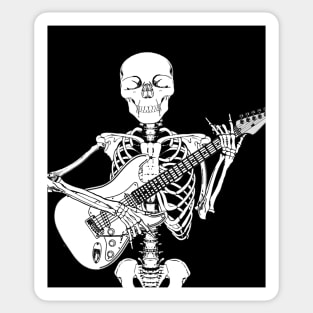 Skeleton Playing Guitar Sticker